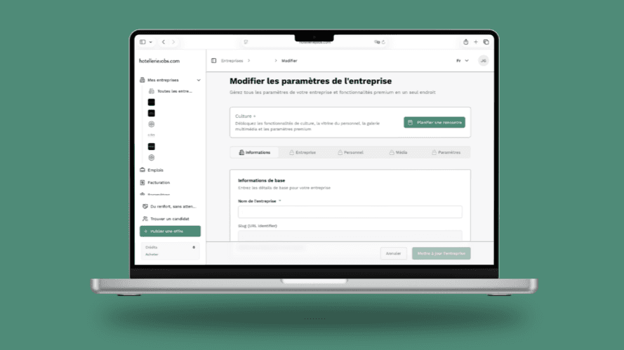 Comment modifier votre profil employeur sur HotellerieJobs et RestoJobs Comment modifier votre profil employeur sur HotellerieJobs et RestoJobs